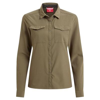 Dames nosilife pro iii shirt met lange mouwen (wilde olijf)