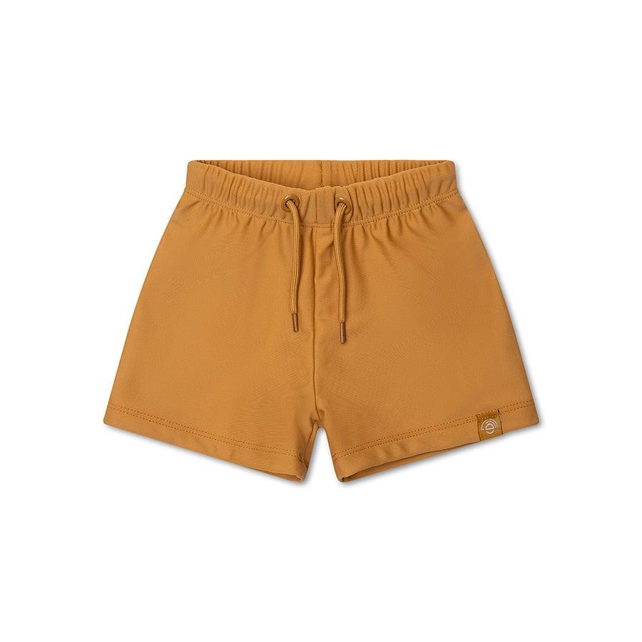 Swim Essentials | Boxer Unicolore bambino giallo anti-UV 1/3