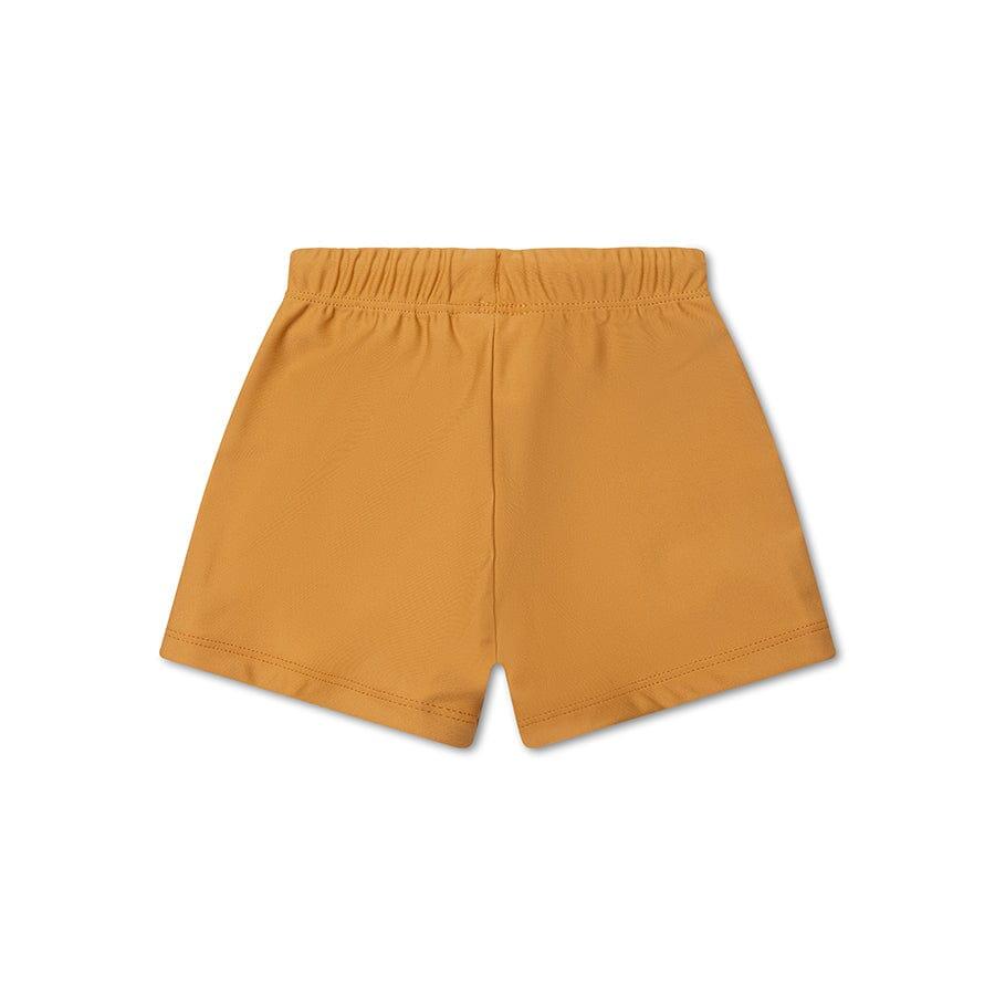 Swim Essentials | Boxer Unicolore bambino giallo anti-UV 2/3
