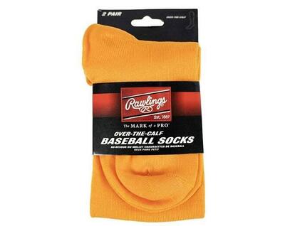 Rawlings honkbalsokken (2 paar) m licht oranje