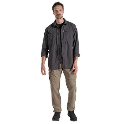 Heren adventure iii nosilife shirt met lange mouwen (bosgroen)
