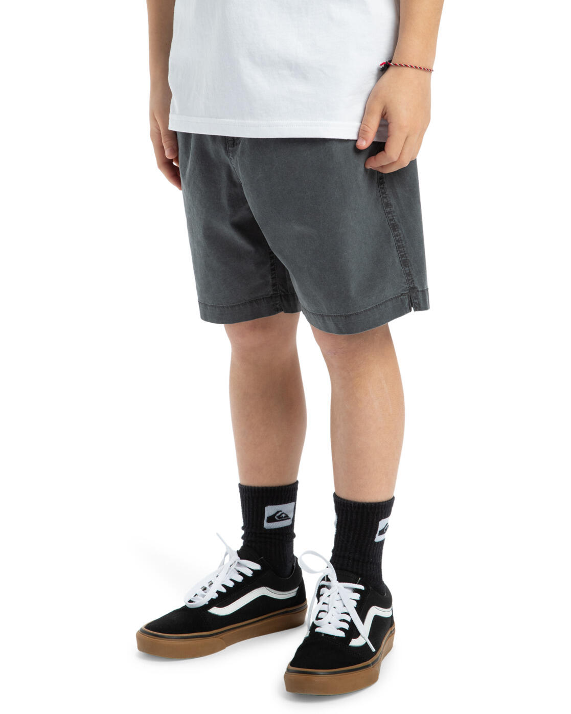 Short de marche à taille élastique TAXER YOUTH 15" Noir Garçon 3/4