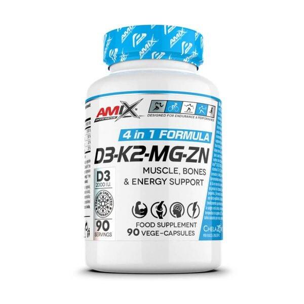 D3-k2-mg-zn - 90 capsules de amix nutrition