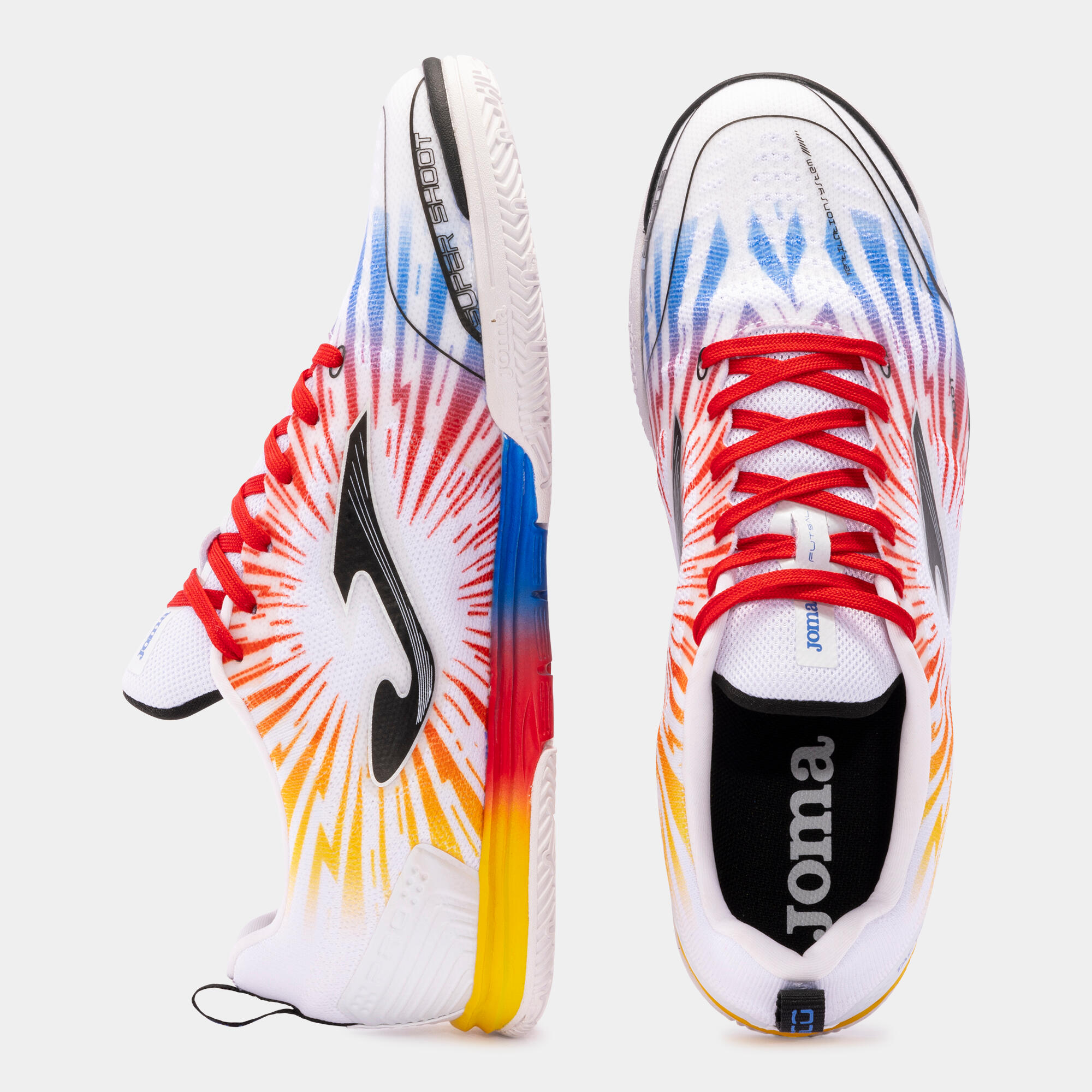 Chaussures Futsal Adulte Joma Tactico 24 IN Blanc 4/5