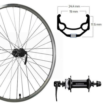 Roue avant Roland 26" ZAC19
