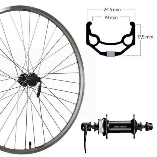 Roue avant Roland 26" ZAC19