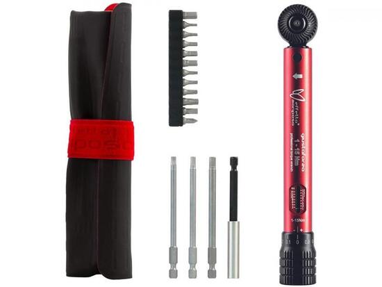 Mariposa Präzisionsdrehmomentschlüssel GIUSTAFORZA Pro 1-15 Nm rot inkl. Bits...