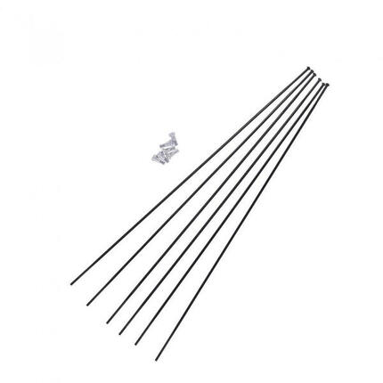 DT SWISS Speichen-Kit Er1400 Dicut 35Mm 700C Vorderrad + Hinterrad Schwarz Wx...