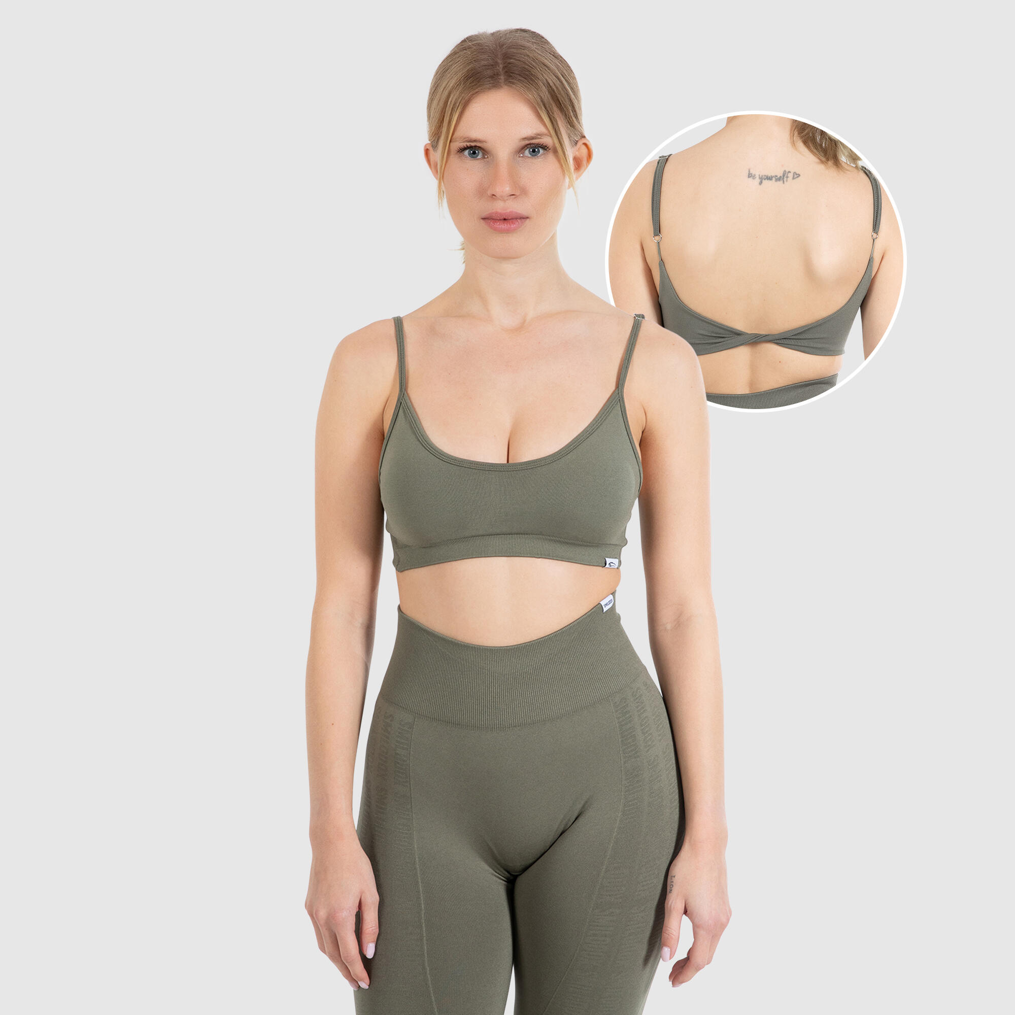 SMILODOX Damen Sport BH Layne Grün