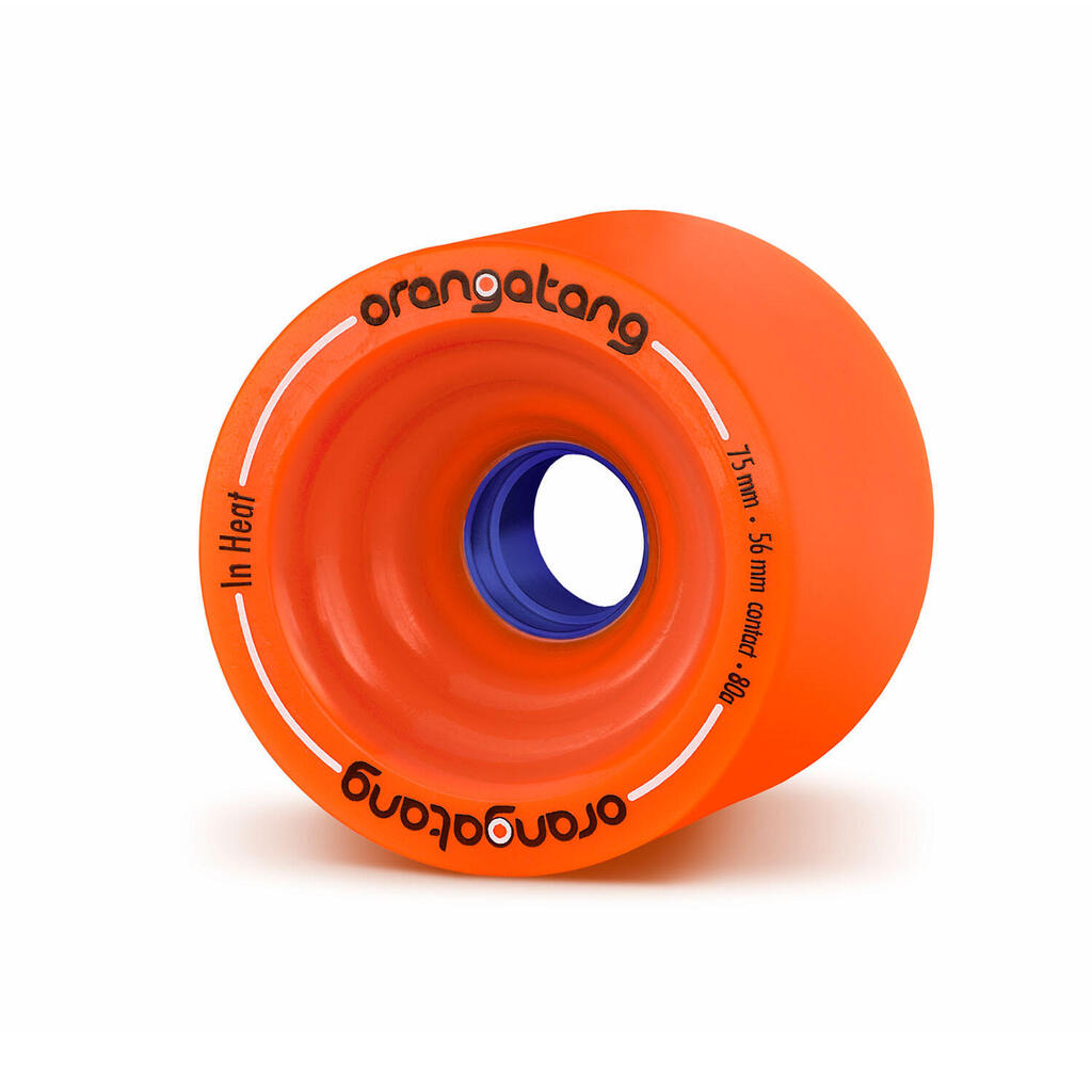 Skateboard Wheels | 75mm In Heat | Hardness 80a | Orangatang