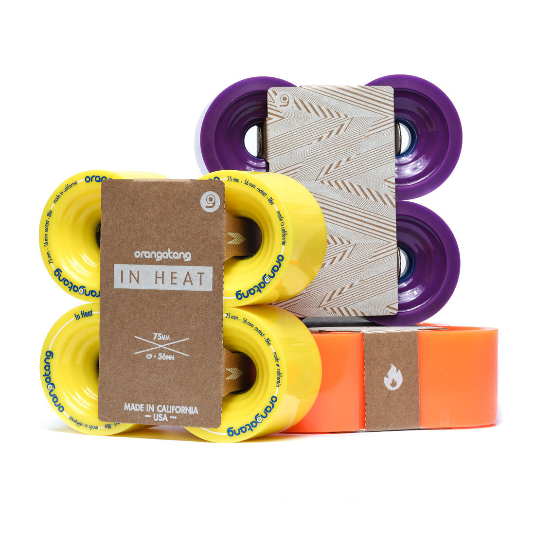 Ruote Sk8 75mm In Heat Durezza 83A ORANGATANG 2/3