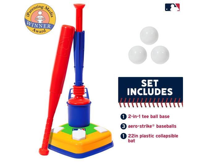 Franklin MLB Youth Super Star Batter 2IN1 Tee Ball Combo Baseball/Softball 2/5