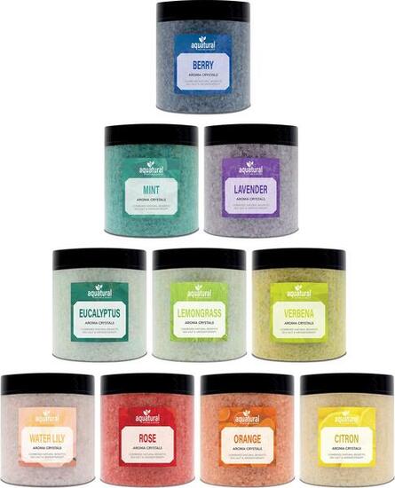 Aquatural Set Expérience Complète Cristaux d'Arôme pour Spa, Hot Tub et Bain
