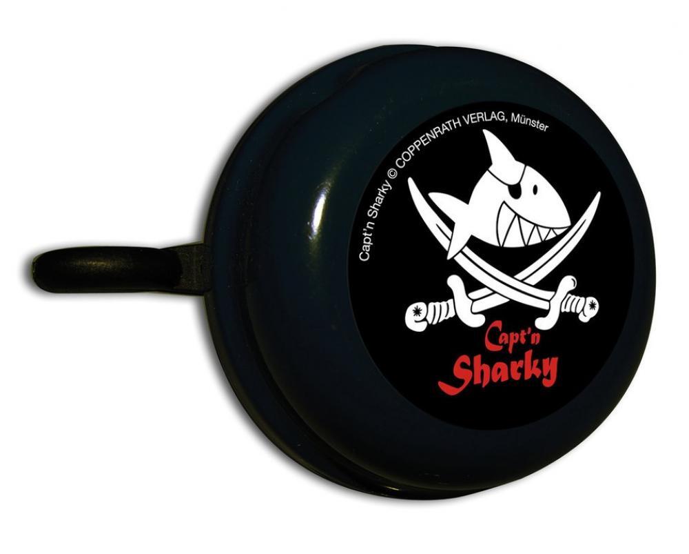 BIKE FASHION dzwonek dziecięcy Capt'n Sharky czarny 55 mm