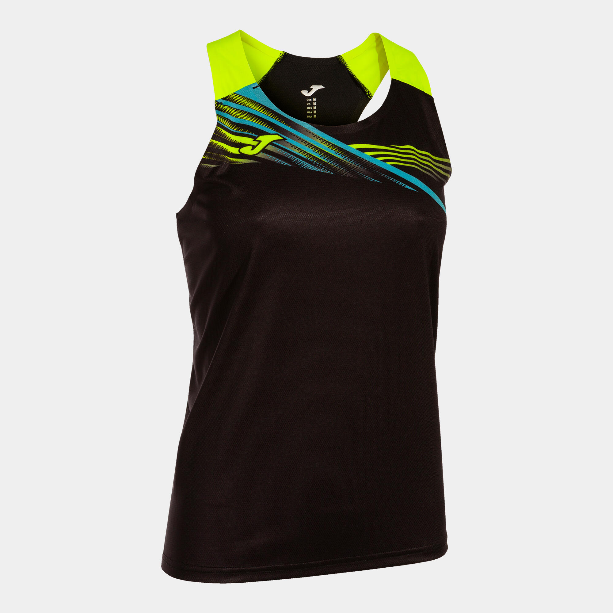 Preto / Amarelo fluorescente / Azul
