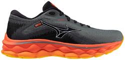 Chaussures Mizuno Wave Sky 7 gris confortables pour trail