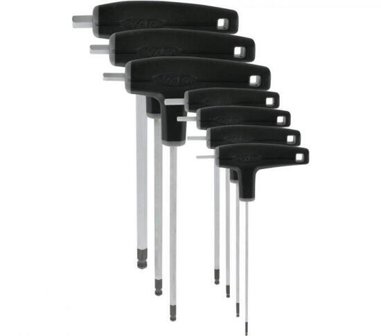 VAR Kugelkopf-Innensechskant-Set CL-18100-02/08, 2 / 2,5 / 3 / 4 / 5 / 6 und ...