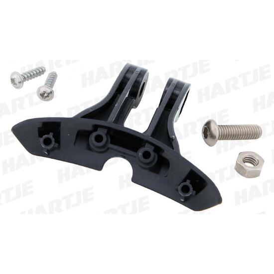 Uchwyt lampy AXA do widelca amortyzowanego Ø22–32 mm, czarny