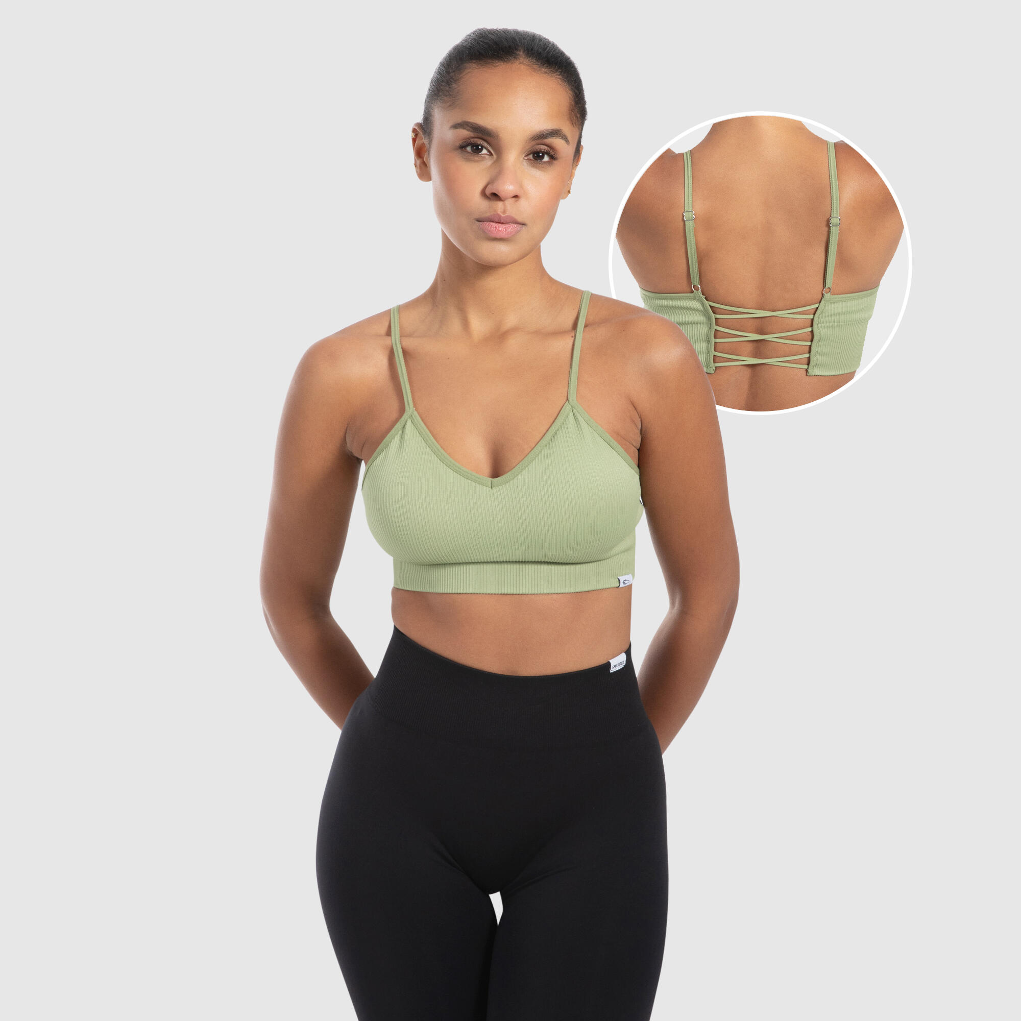 SMILODOX Damen Sport BH Alma Grün