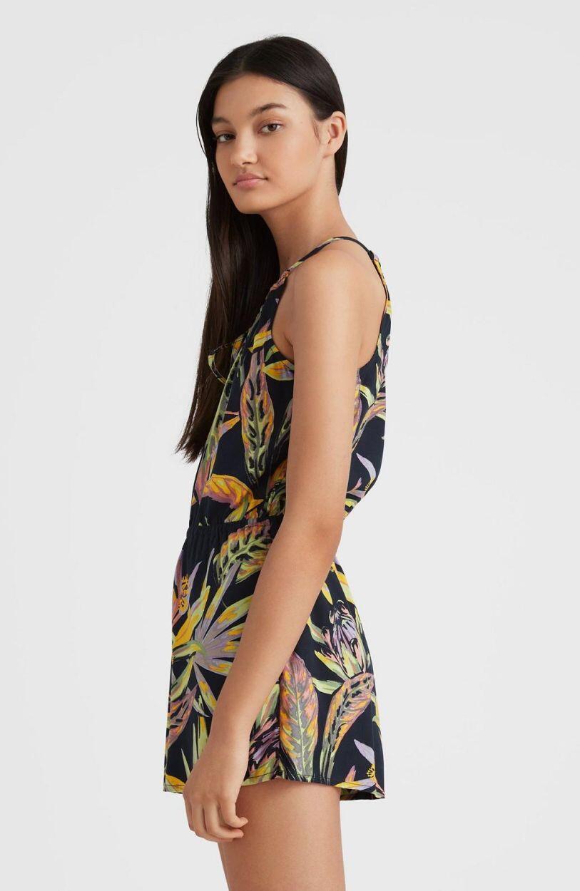 O'NEILL O'neill Jumpsuits LEINA PLAYSUIT DAMES Black Tropical Flower 4/5