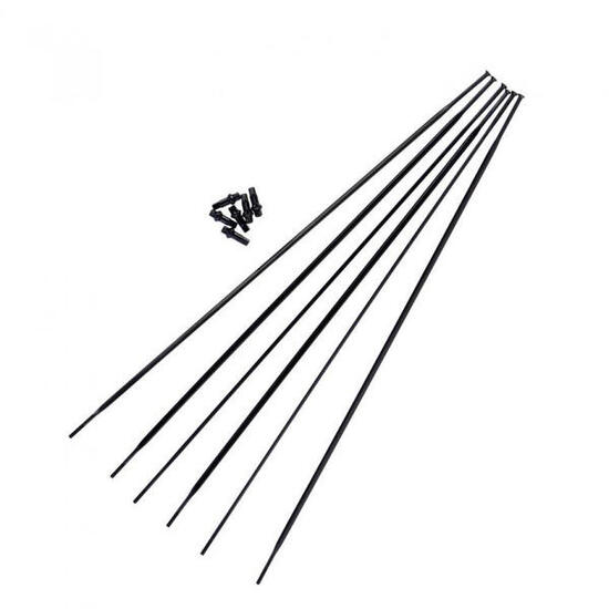 DT SWISS Speichen-Kit Hg1800 Spline 25Db Vorderrad + Hinterrad 700C Schwarz W...