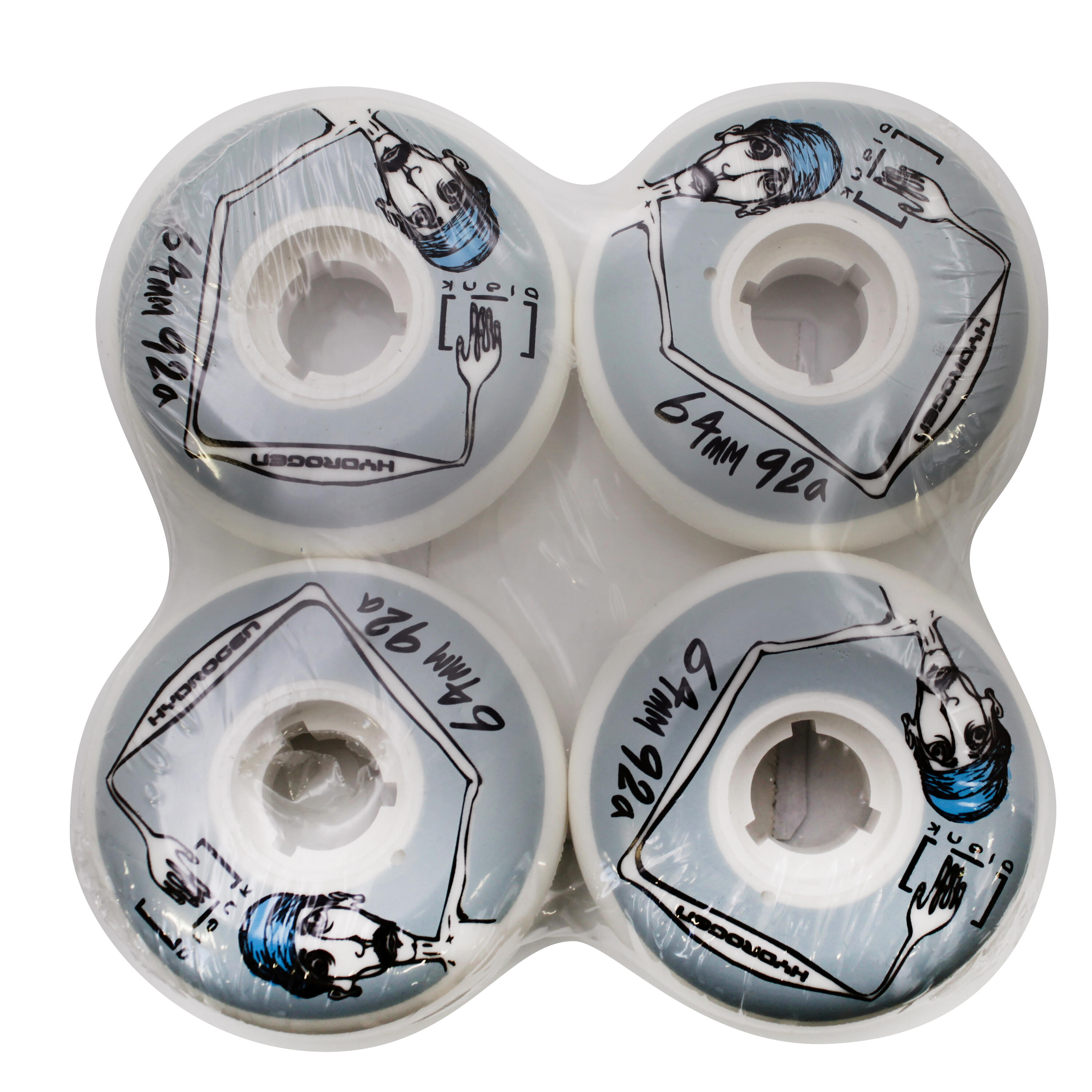 ROLLERBLADE Roue Hydrogen Blank 64mm 92A [x4] 2/3