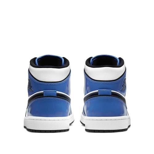 Încălțăminte baschet bărbătești Nike Air Jordan 1 Mid Retro Signal Blue SE
