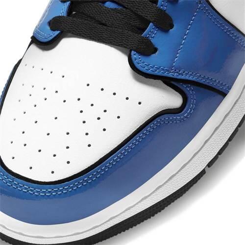 Încălțăminte baschet bărbătești Nike Air Jordan 1 Mid Retro Signal Blue SE