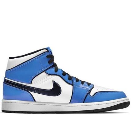 Buty koszykarskie męskie Nike Air Jordan 1 Mid Retro Signal Blue SE