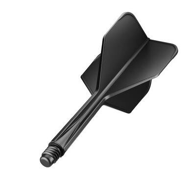 Goat xq max dart flight en shaft in 1 - air flex 06 zwart - medium