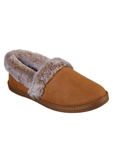 Skechers Damen Cozy Campfire - FRESH TOAST Hausschuhe Pantoffeln 167219 Braun