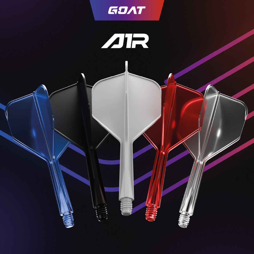 GOAT XQ Max Dart Flight En Shaft In 1 - Air FLEX 06 Zwart - Medium 5/6
