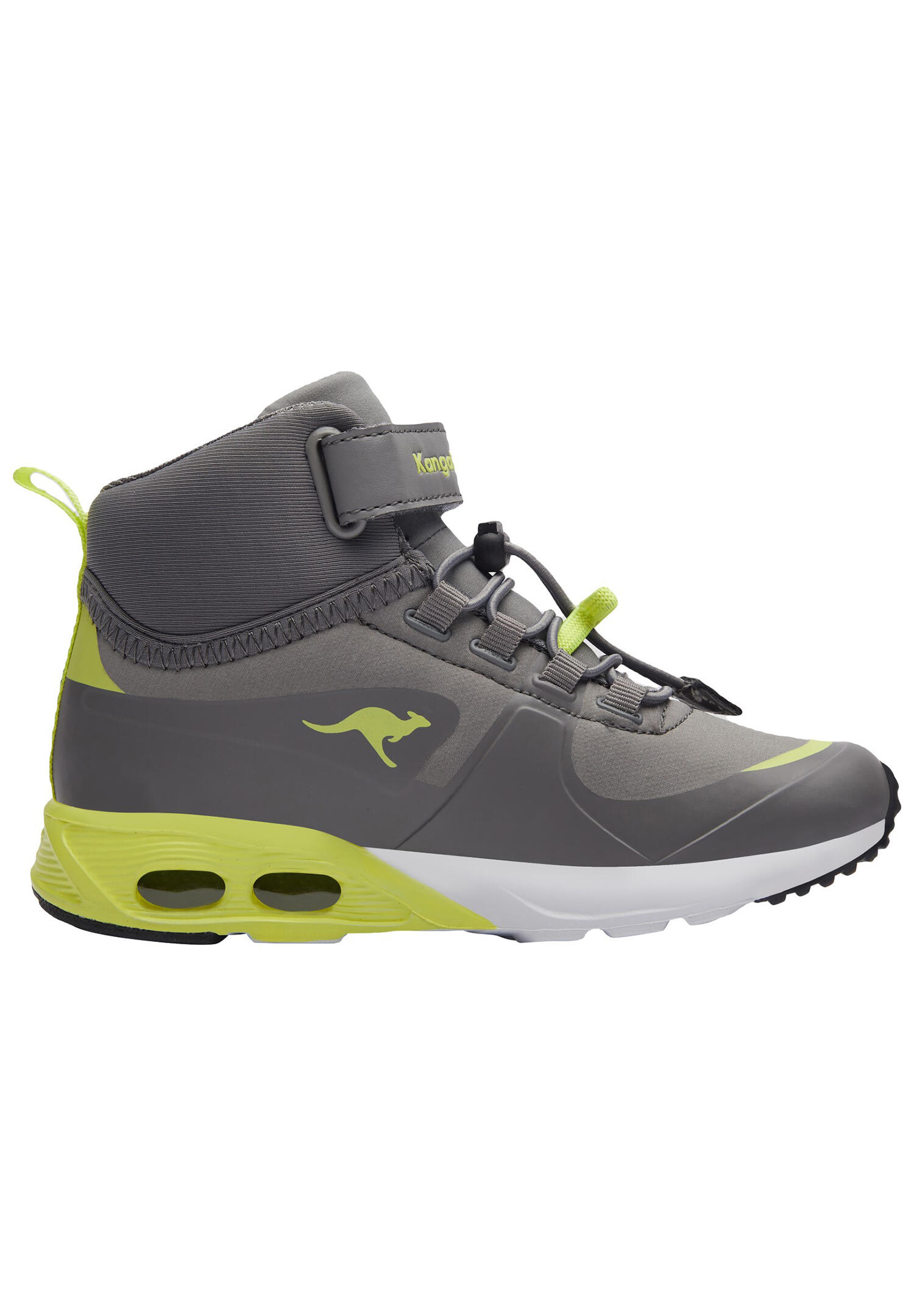 KangaROOS KX-Hydro High-Top Kinder Unisex Sneaker Wasserfest grau/gelb 2/7