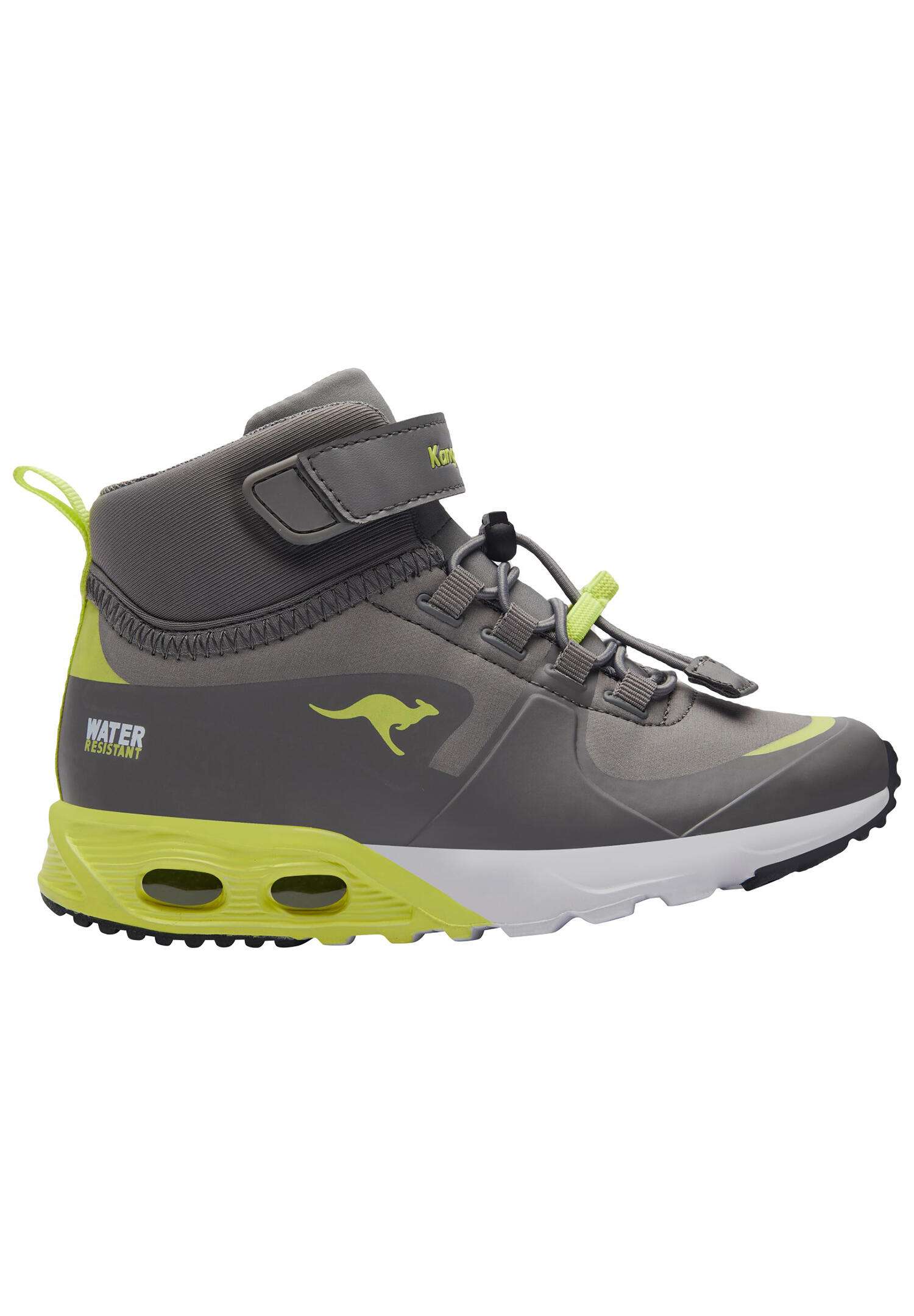 KangaROOS KX-Hydro High-Top Kinder Unisex Sneaker Wasserfest grau/gelb 3/7