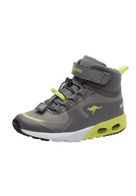 KangaROOS KX-Hydro High-Top Kinder Unisex Sneaker Wasserfest grau/gelb