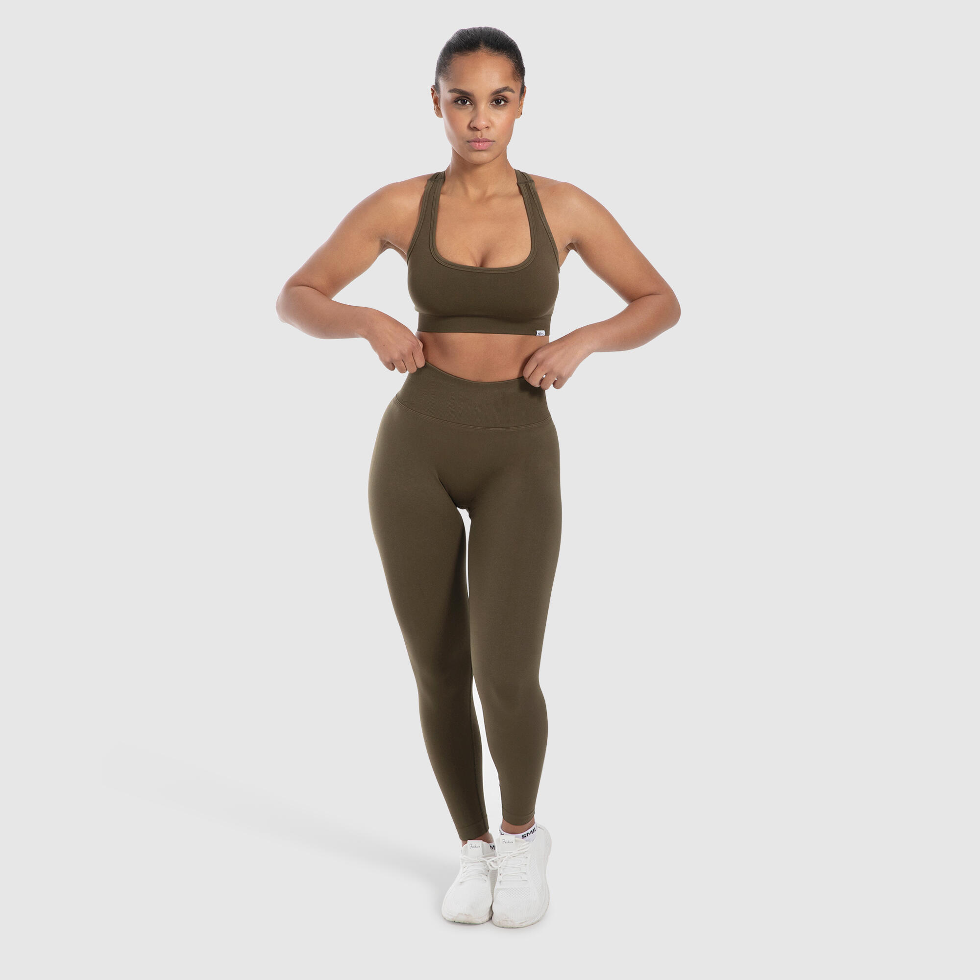 Damen Sport BH Louisa Khaki 3/6