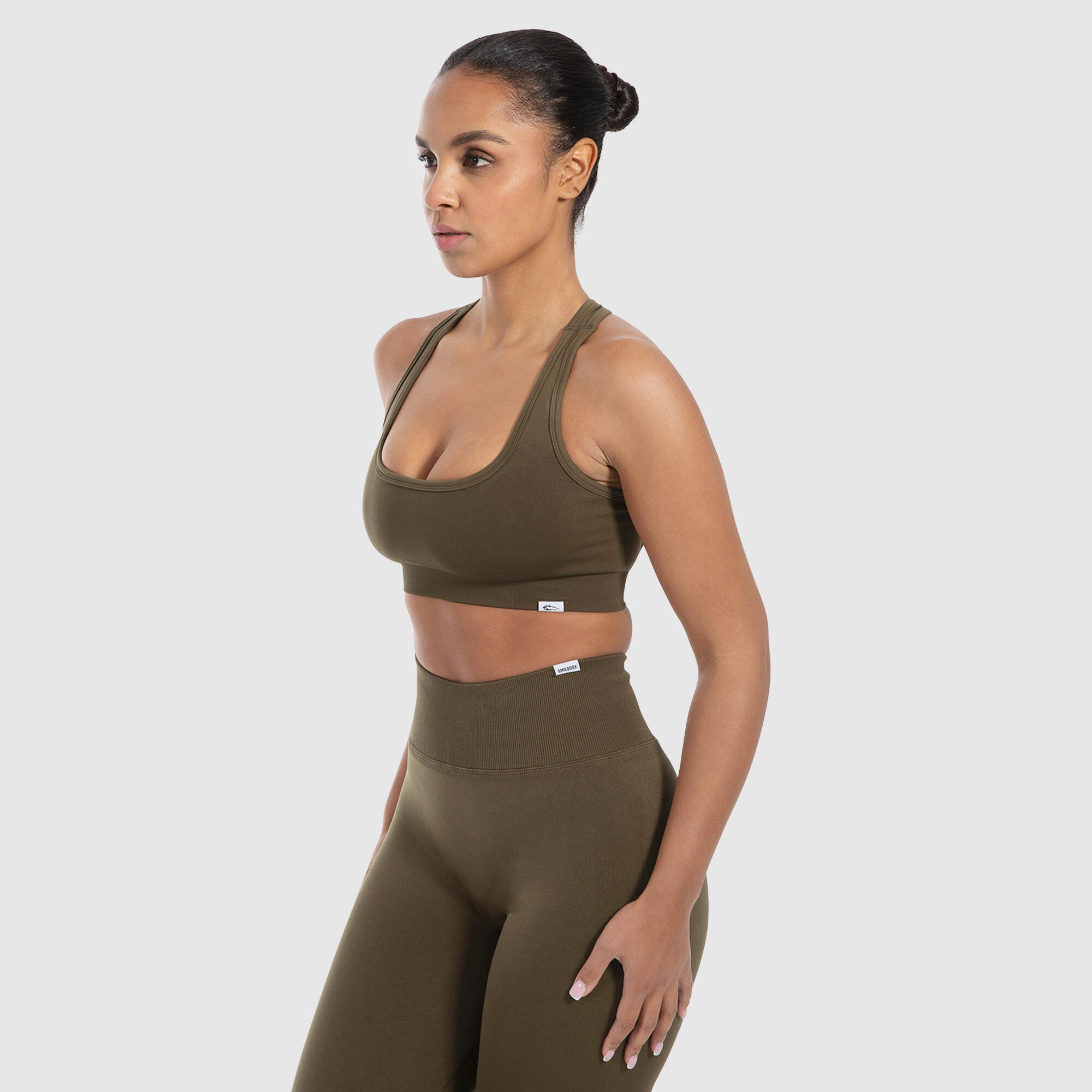 Damen Sport BH Louisa Khaki 2/6