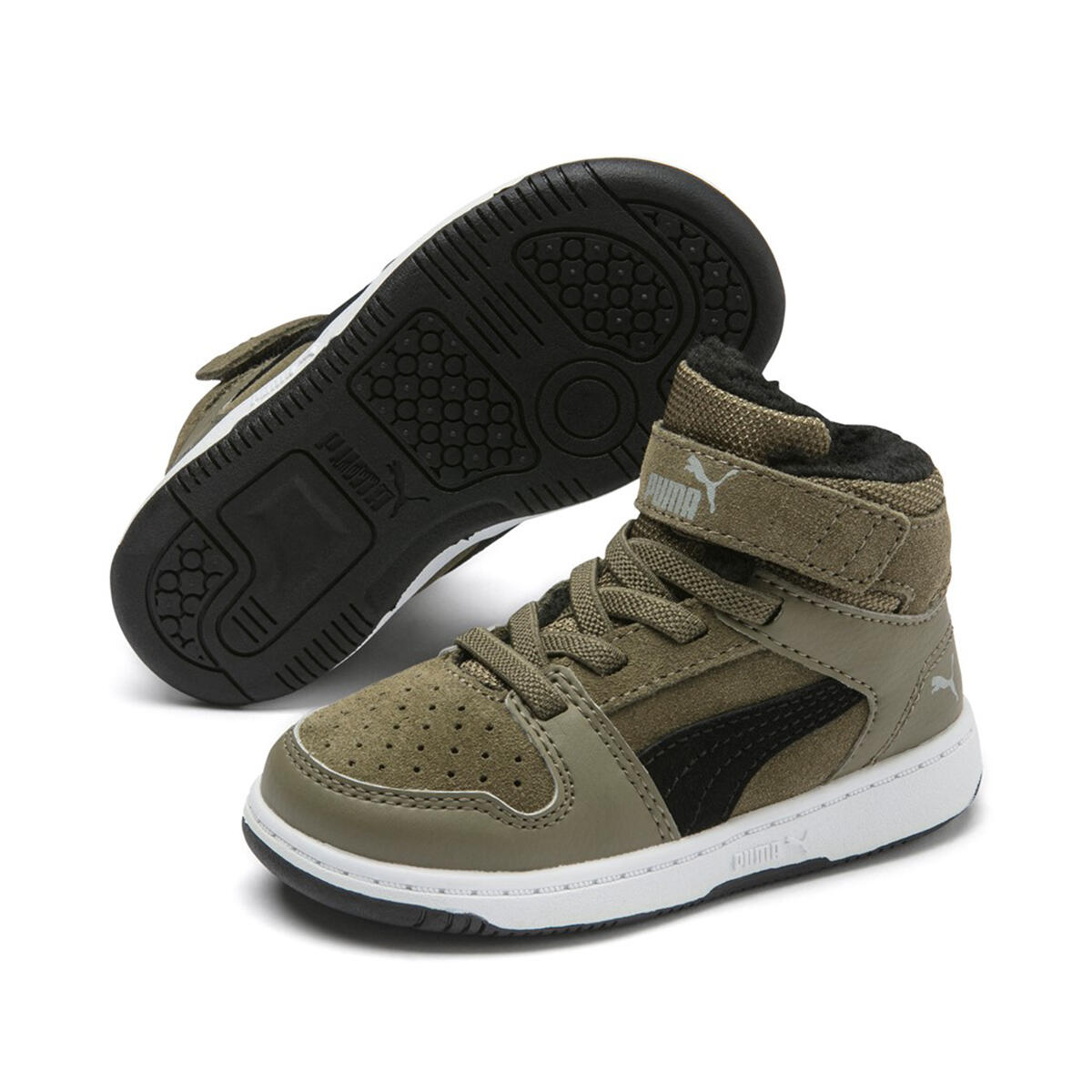 PUMA PUMA Rebound Layup Fur SD V Inf Unisex Kinder Sneaker gefüttert 370499