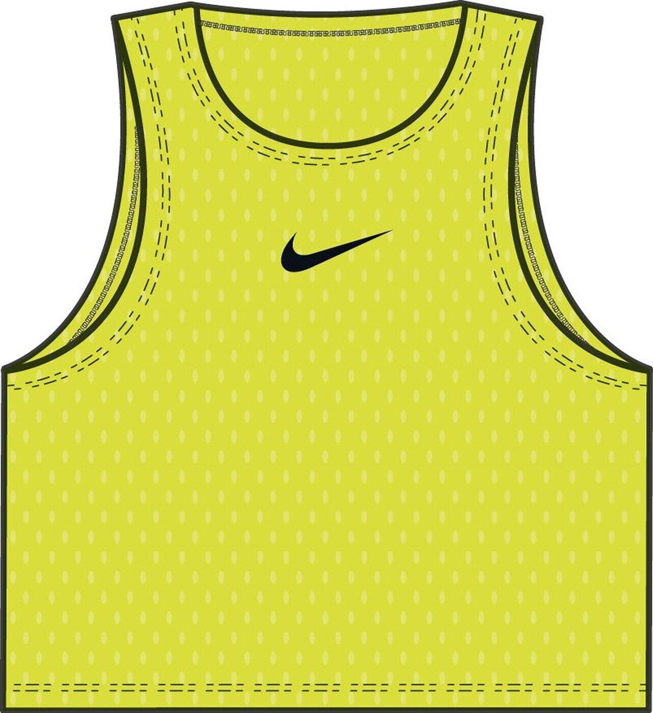 Pettorina da allenamento nike giallo fluo 3/4