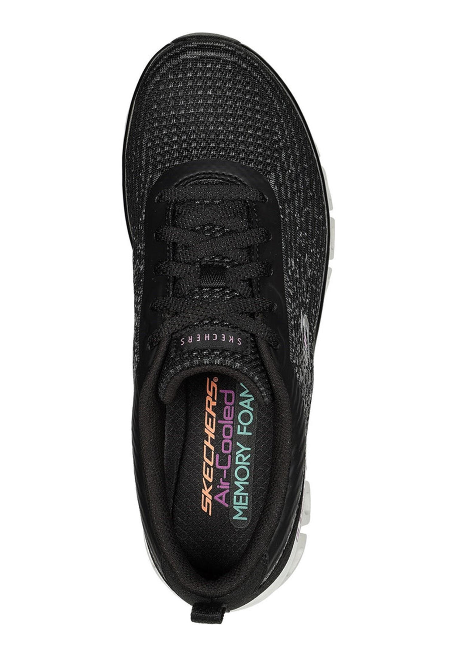Skechers GLIDE-STEP HEAD START Damen Sneakers 104325 BKW schwarz 3/4