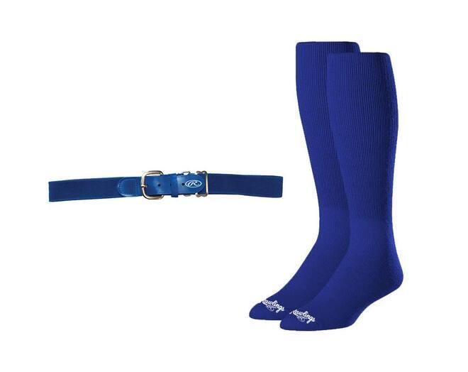 RAWLINGS Rawlings Baseball Gürtel & Socke Combo M Royal