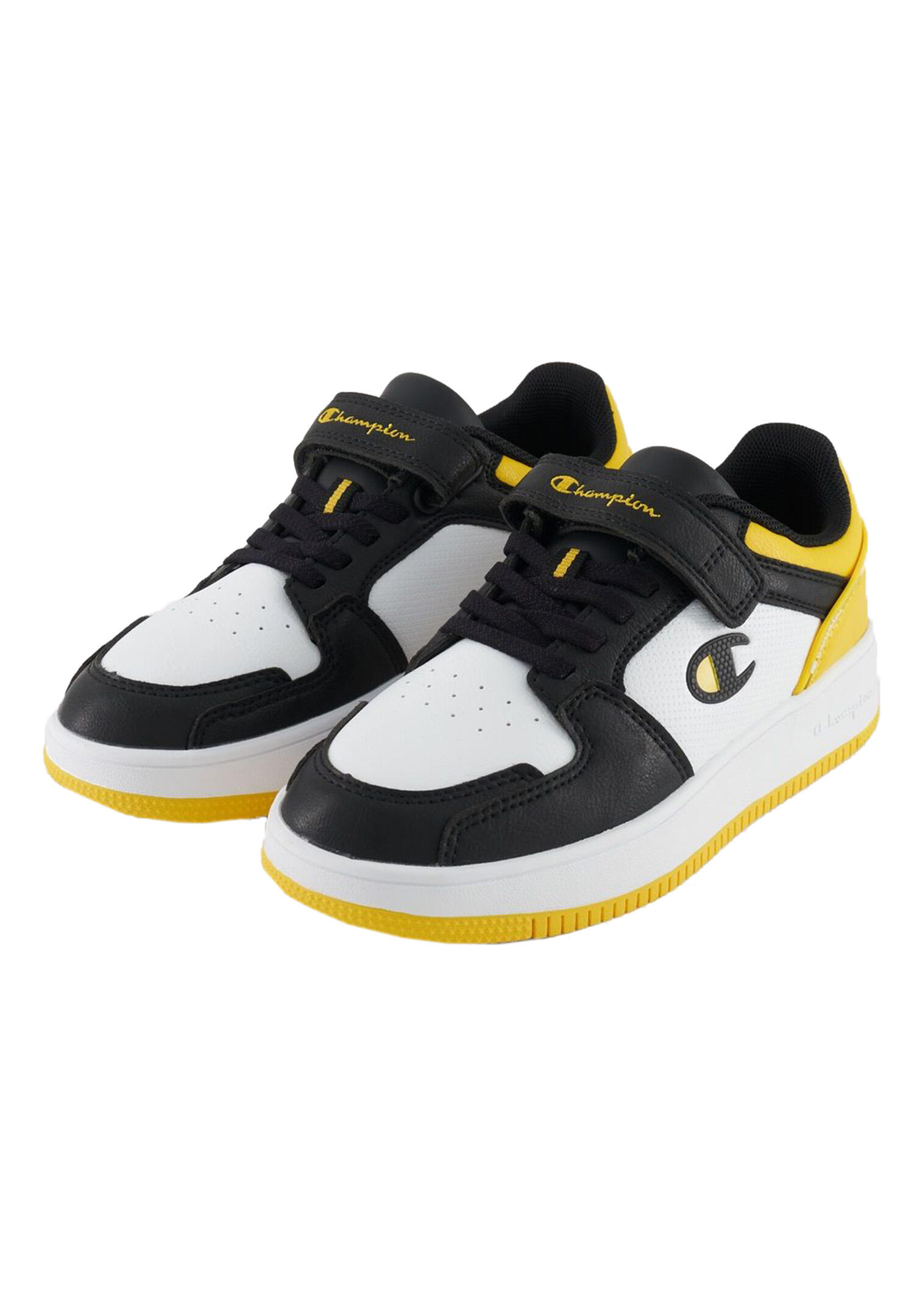 Champion RD 2.0LOW Kinder Sneaker S32414-CHA-WW013 weiss/schwarz/gelb 1/4