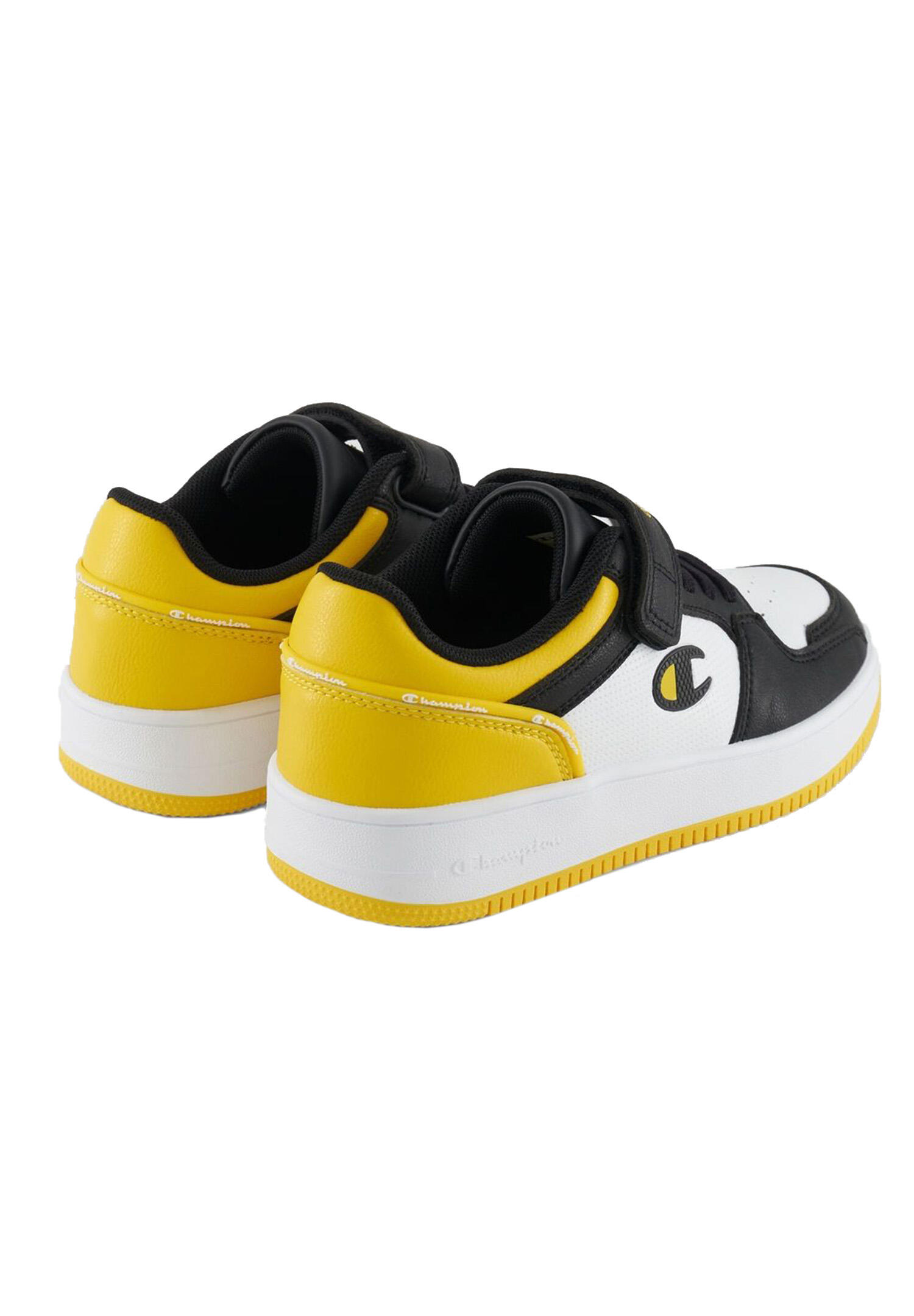 Champion RD 2.0LOW Kinder Sneaker S32414-CHA-WW013 weiss/schwarz/gelb 3/4