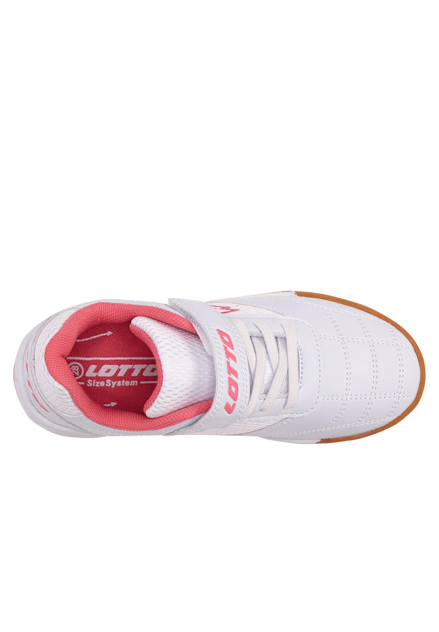 Lotto Schuhe WHIZZER K Kinder Low Top Sneaker 2600120K Weiss/Pink 4/7