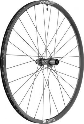 Achterwiel met doorgaande as - velg - weerstand 110kgs dt swiss x1900 boost tube