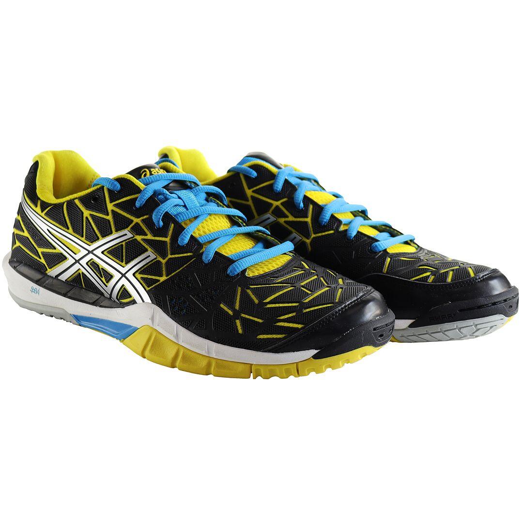 ASICS Asics Gel-Fireblast Womens Black Court Trainers