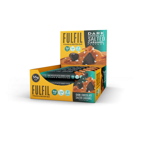 FULFIL Vitamin & Protein Bar - Dark Chocolate Salted Caramel - 825 gram (15 Repen)