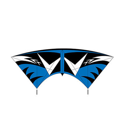 Stuntvlieger profi kite 240 cm | blauw