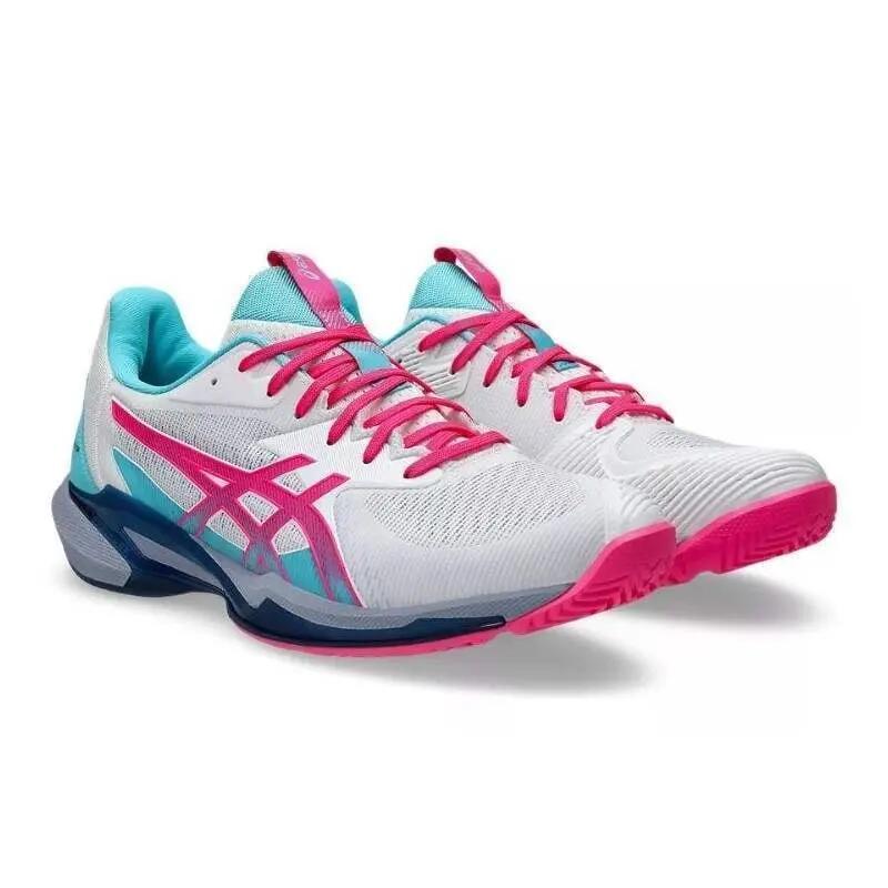 Zapatillas Asics Solution Speed FF 3 Padel Blanco Rosa 5/5