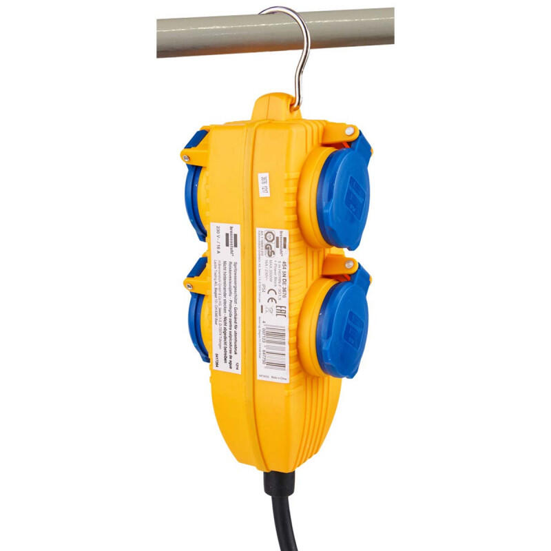 NEDIS Câble De Chantier 5 M Protection IP54 Avec Bloc d'Alimentation 4/5
